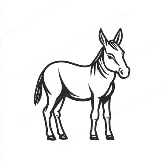 Donkey Vector Graphic preview