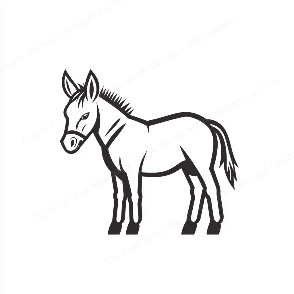 Donkey Vector Graphic preview