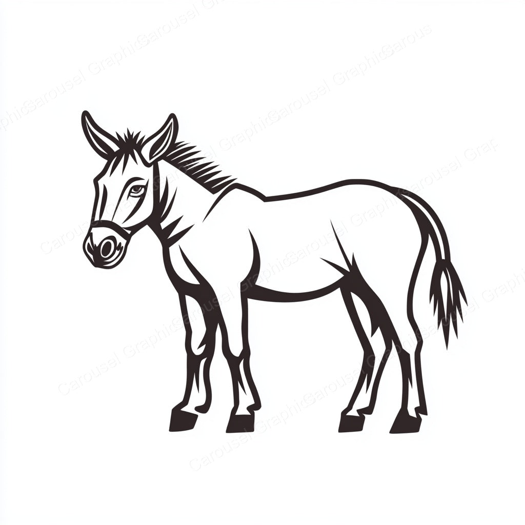 Donkey Vector Graphic preview