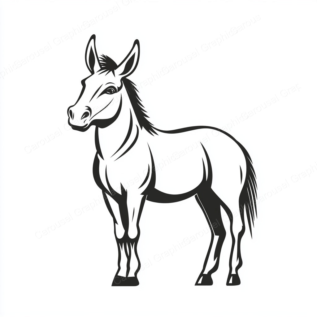 Donkey Vector Graphic preview