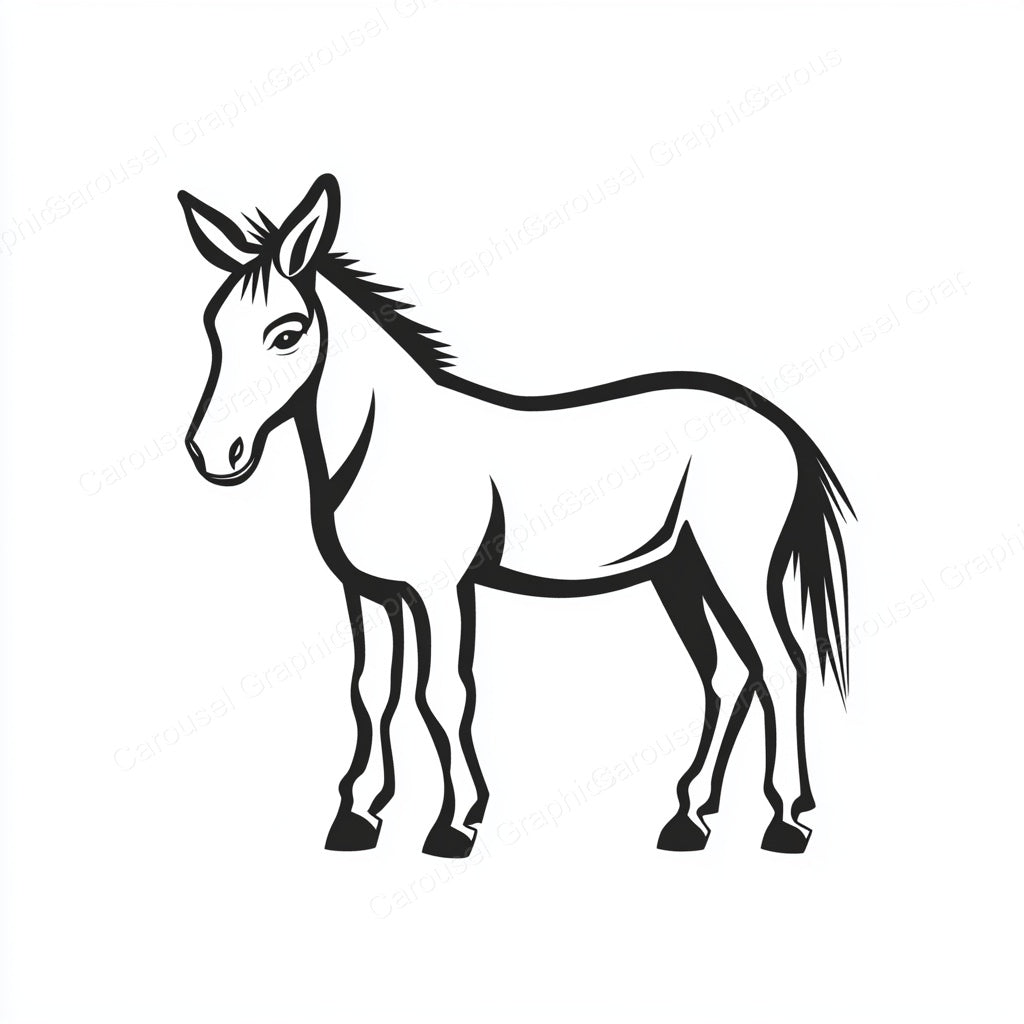 Donkey Vector Graphic preview