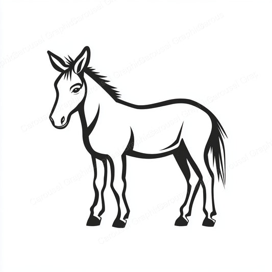 Donkey Vector Graphic preview