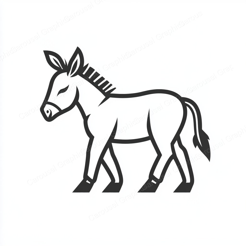 Donkey Vector Graphic preview