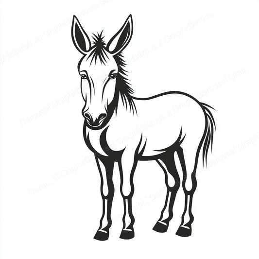 Donkey Vector Graphic preview
