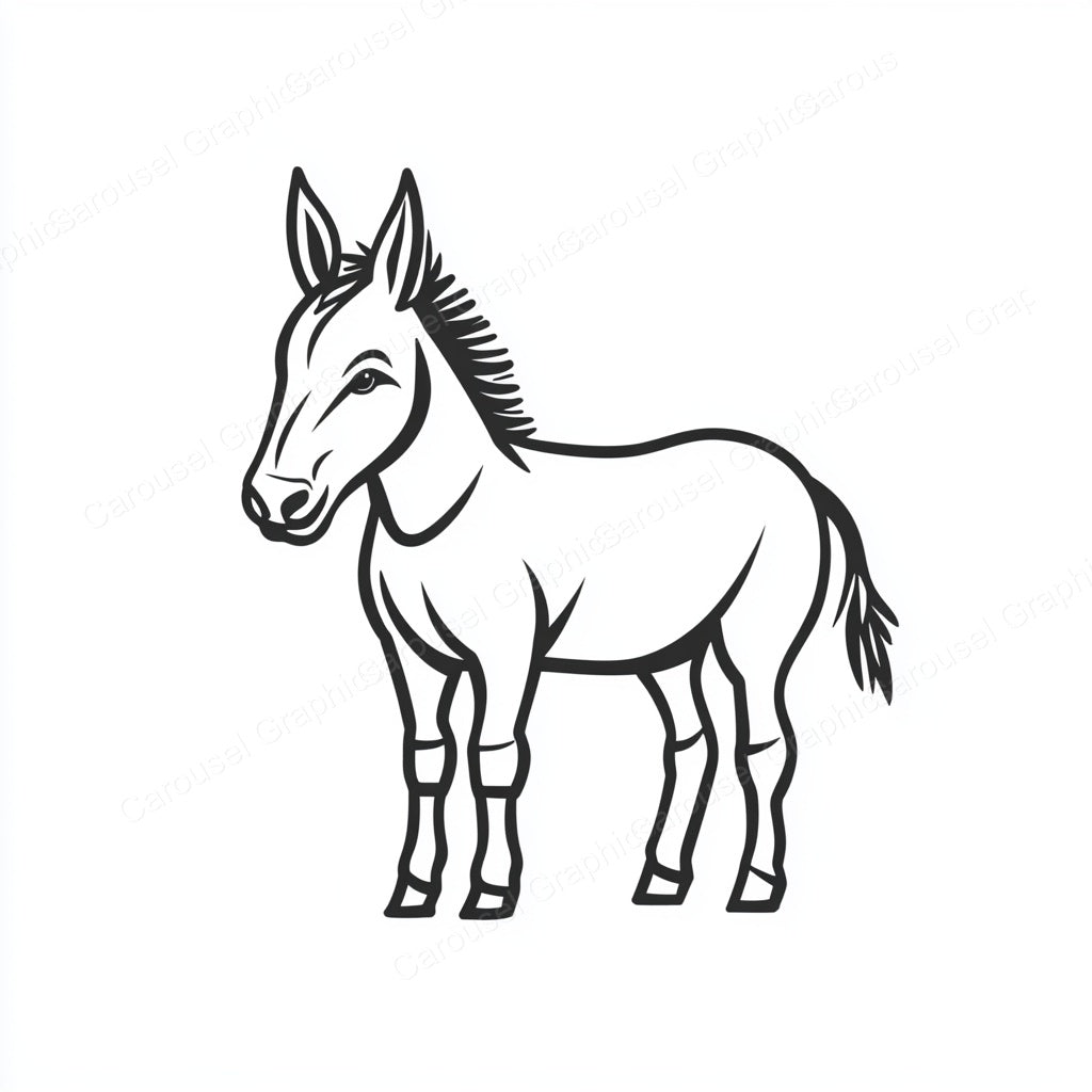 Donkey Vector Graphic preview