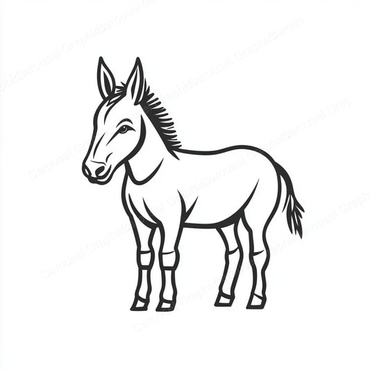 Donkey Vector Graphic preview