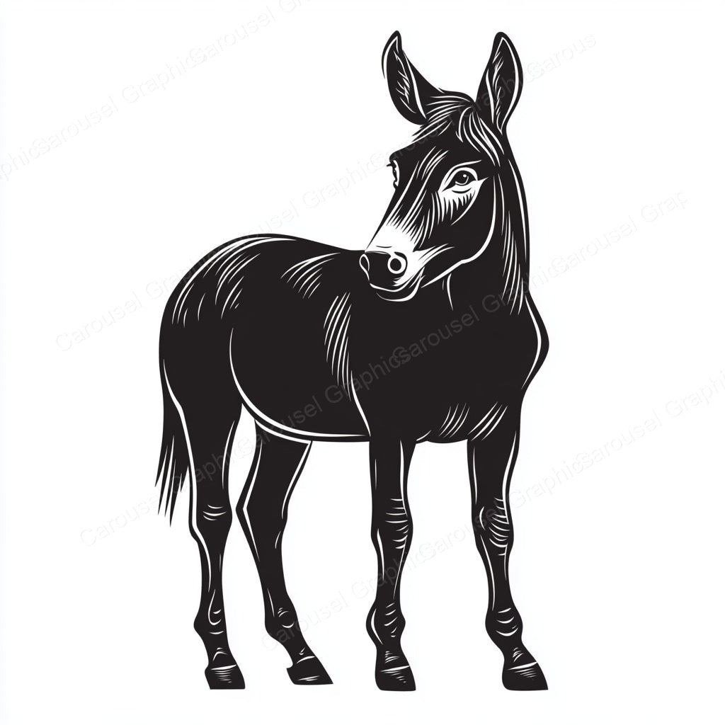 Donkey Vector Graphic preview