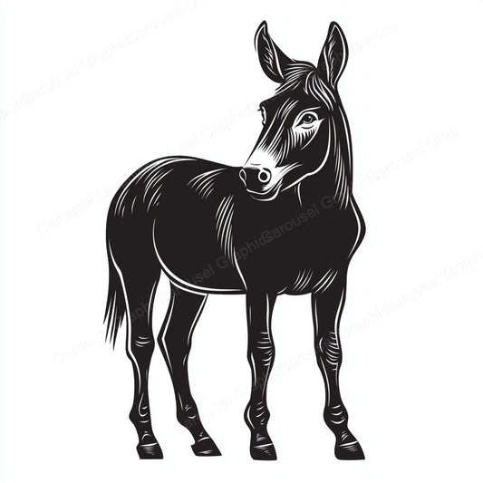 Donkey Vector Graphic preview