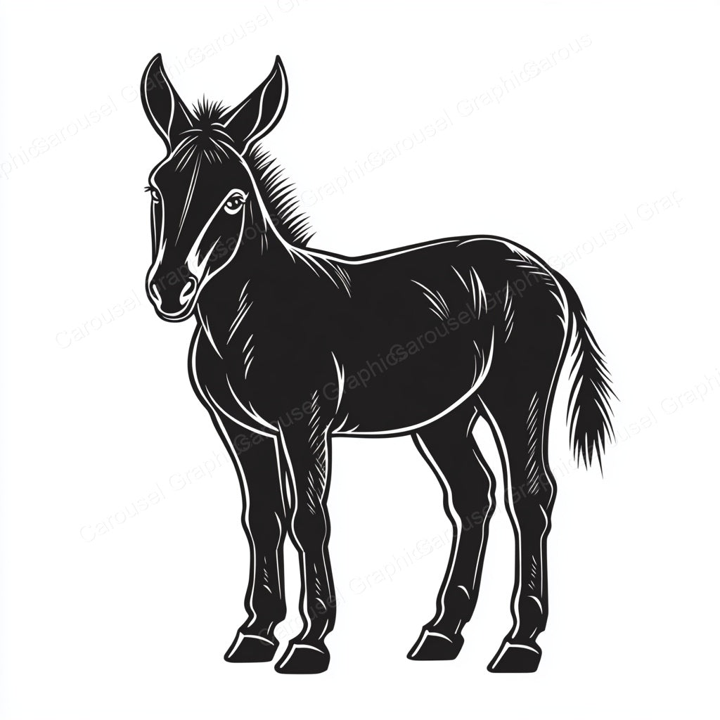 Donkey Vector Graphic preview