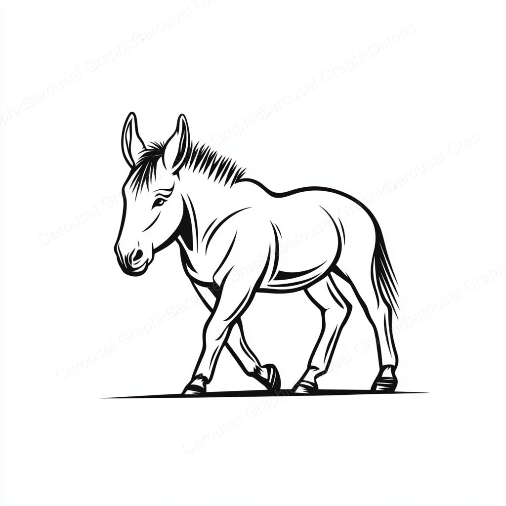 Donkey Vector Graphic preview