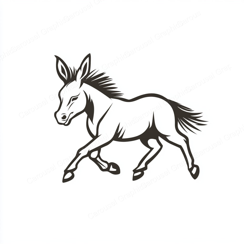 Donkey Vector Graphic preview