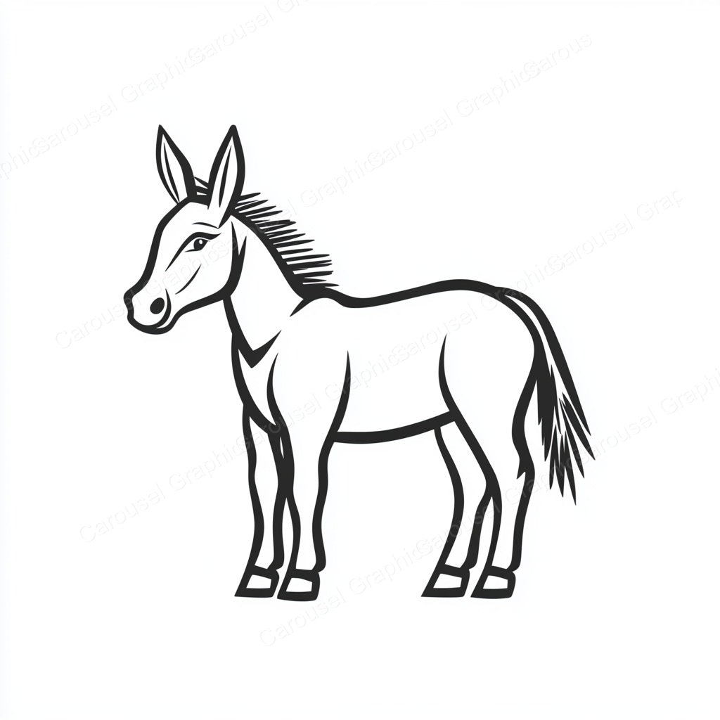 Donkey Vector Graphic preview