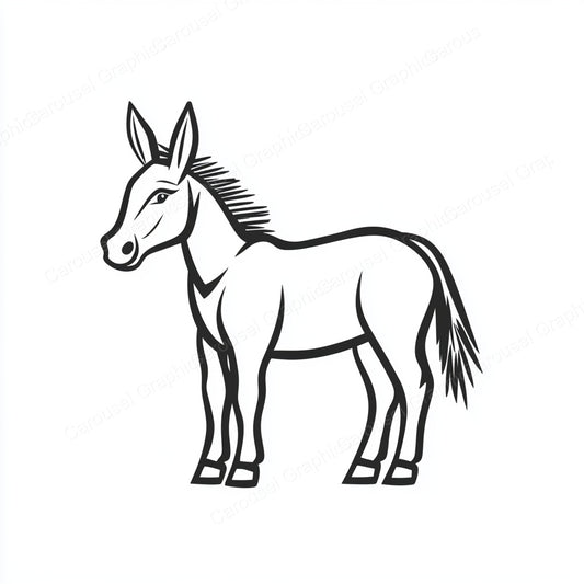Donkey Vector Graphic preview