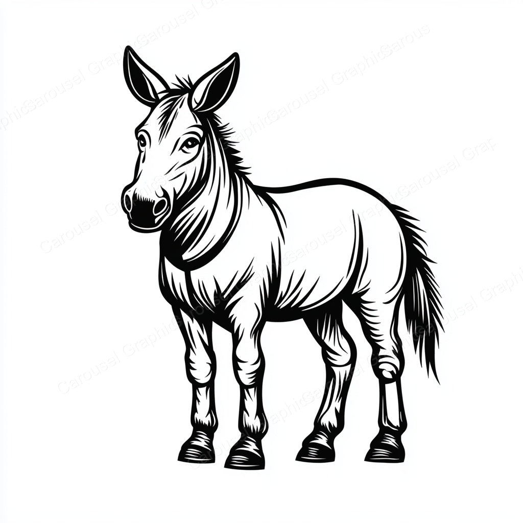 Donkey Vector Graphic preview