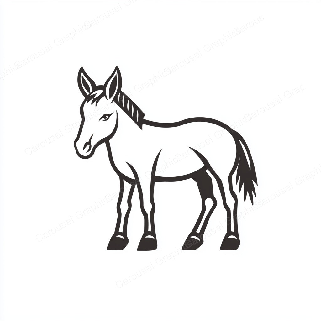 Donkey Vector Graphic preview