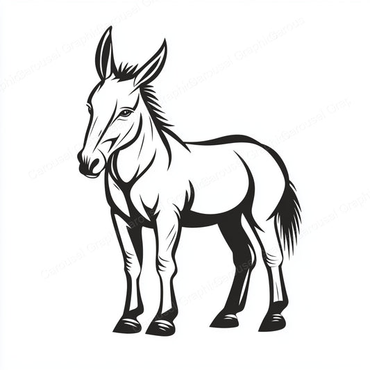 Donkey Vector Graphic preview