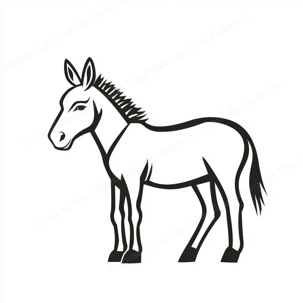 Donkey Vector Graphic preview