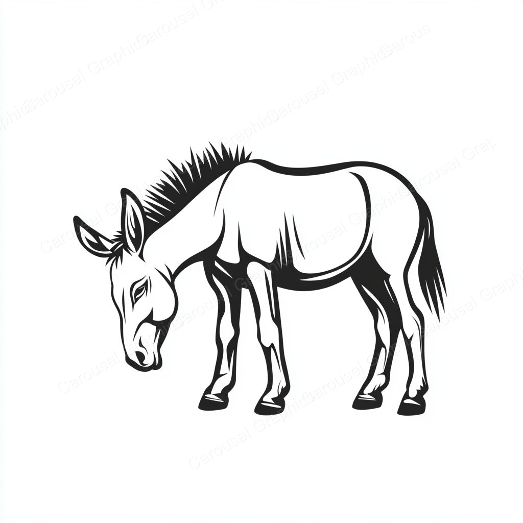 Donkey Vector Graphic preview