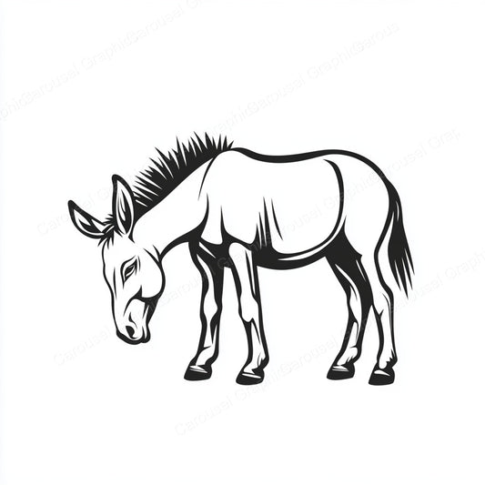 Donkey Vector Graphic preview