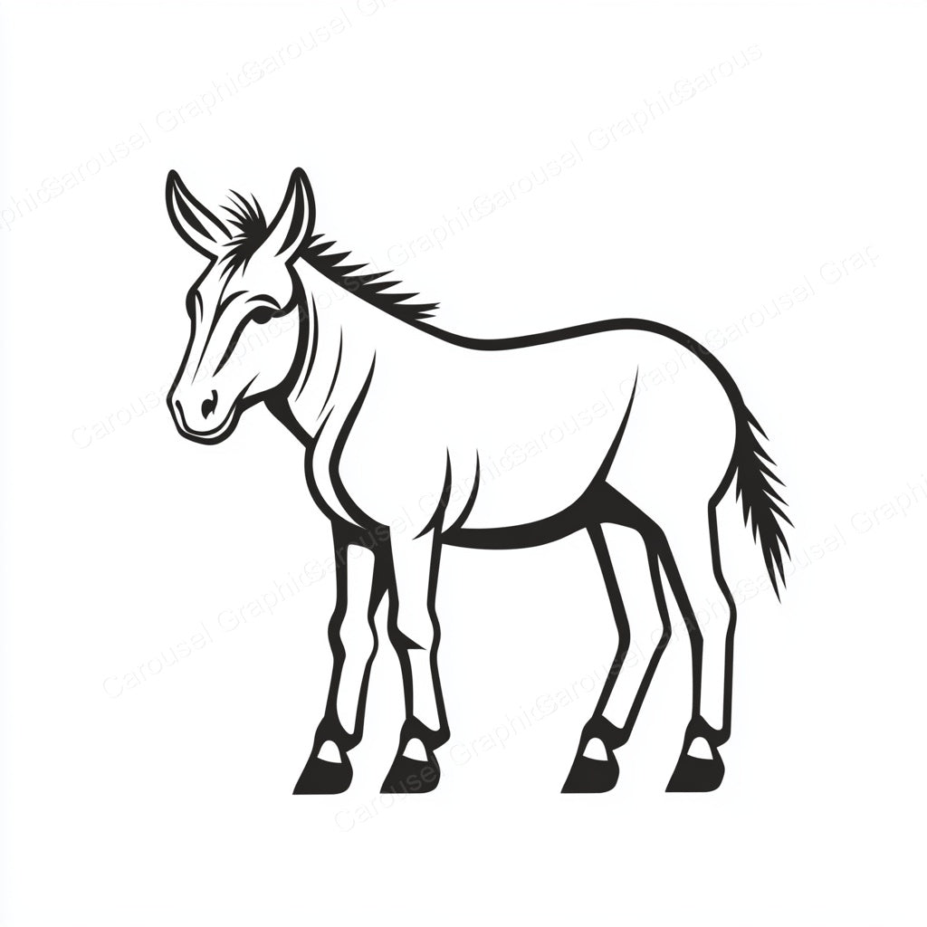 Donkey Vector Graphic preview