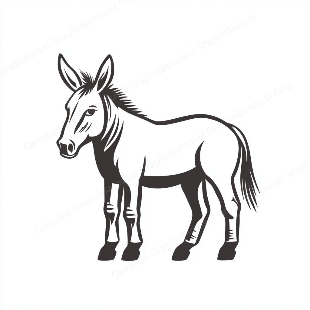 Donkey Vector Graphic preview