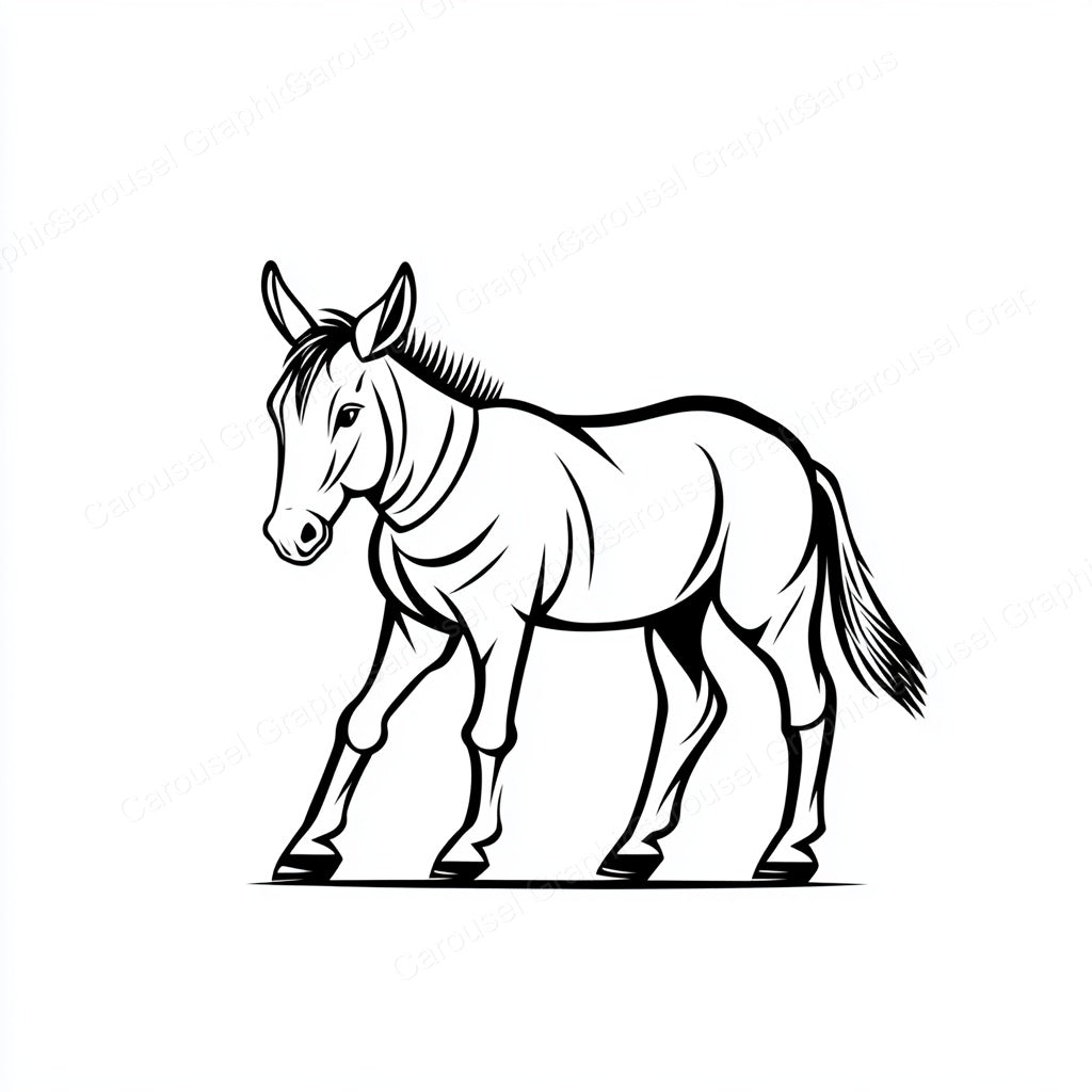 Donkey Vector Graphic preview