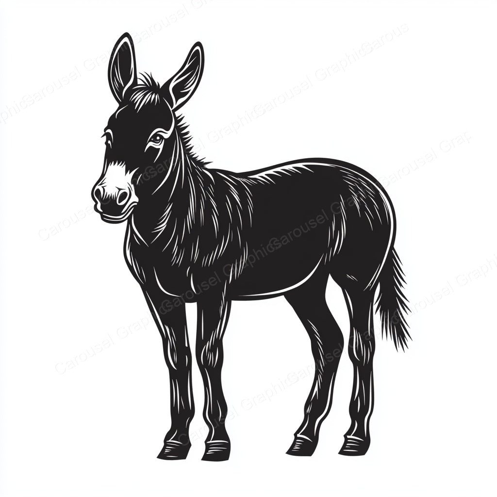 Donkey Vector Graphic preview