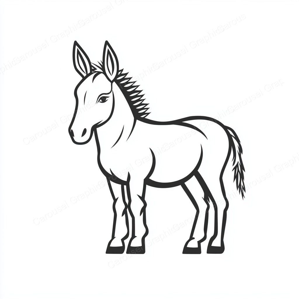 Donkey Vector Graphic preview