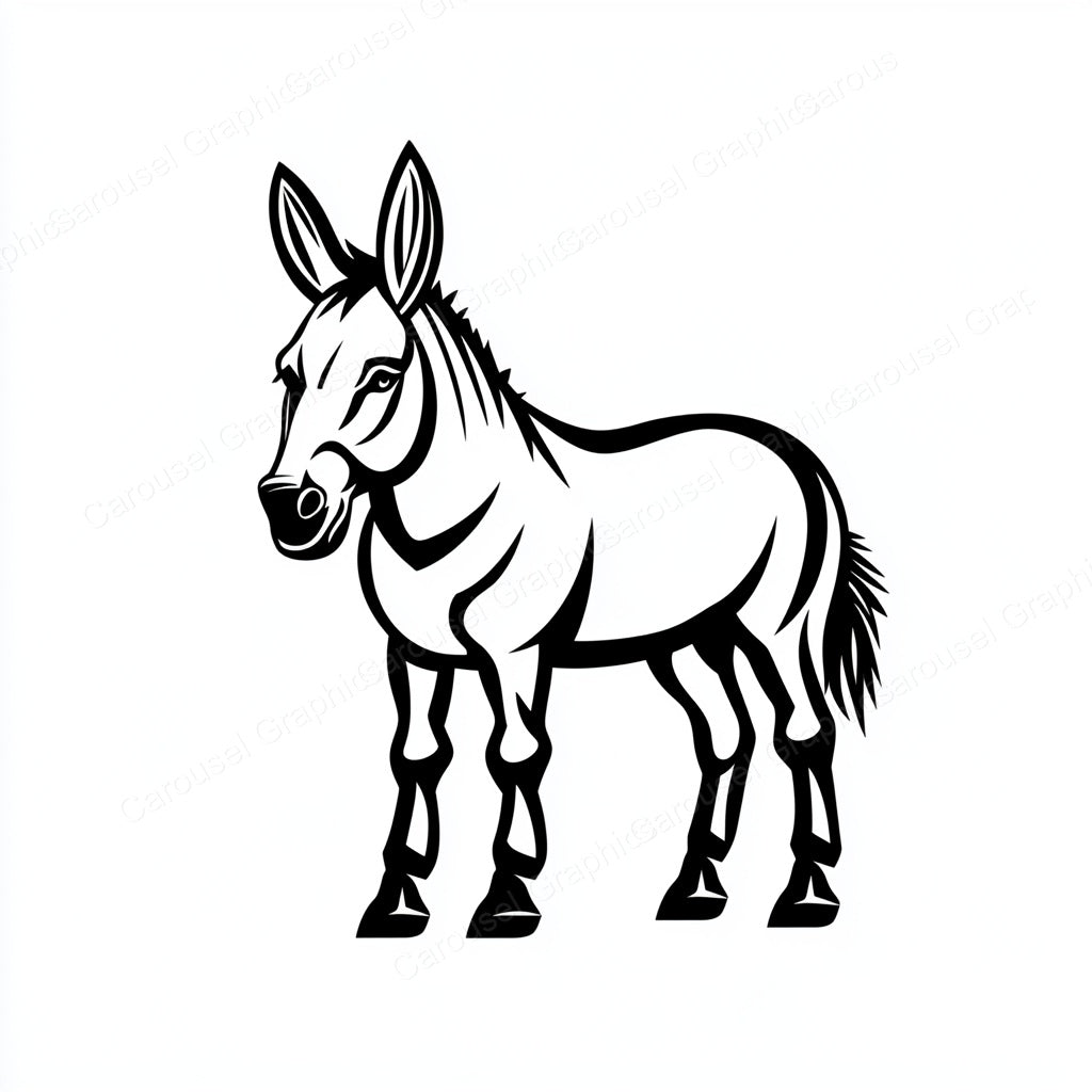 Donkey Vector Graphic preview