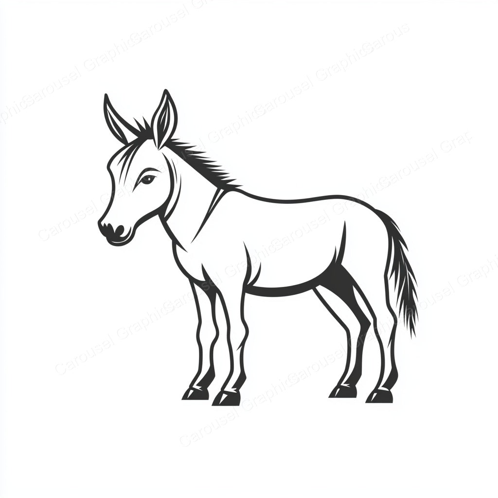 Donkey Vector Graphic preview
