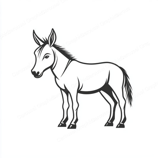 Donkey Vector Graphic preview