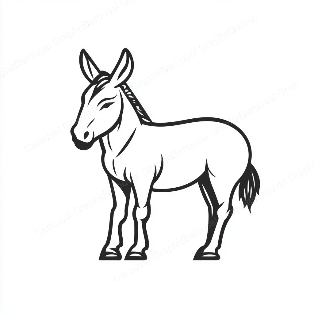 Donkey Vector Graphic preview
