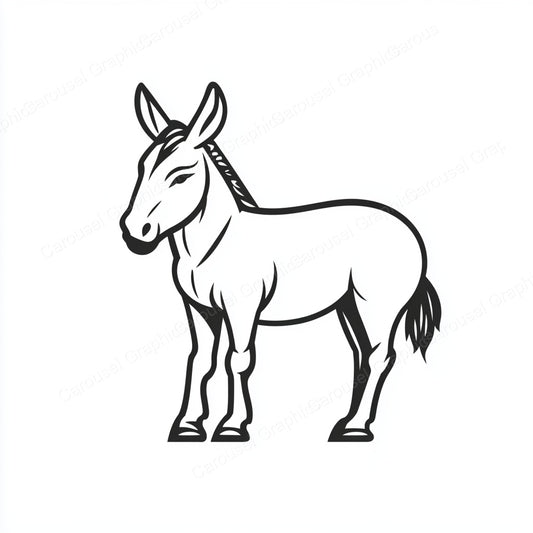 Donkey Vector Graphic preview