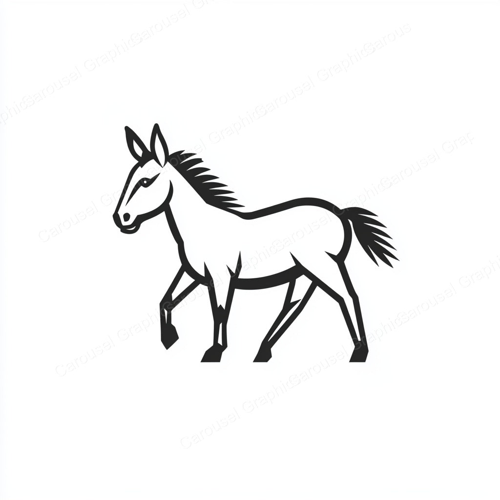 Donkey Vector Graphic preview