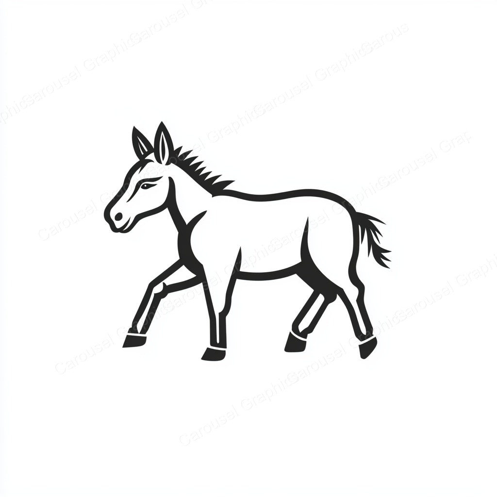 Donkey Vector Graphic preview