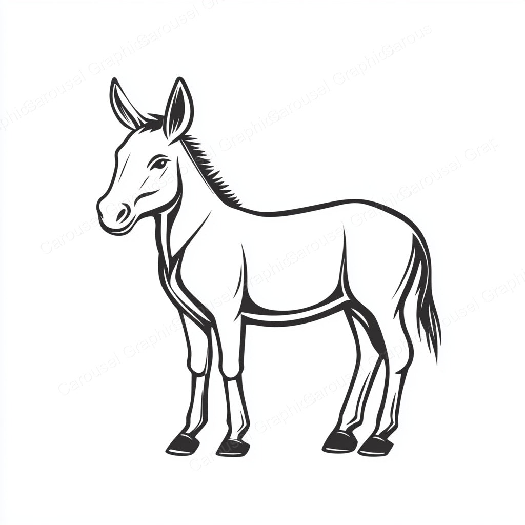 Donkey Vector Graphic preview