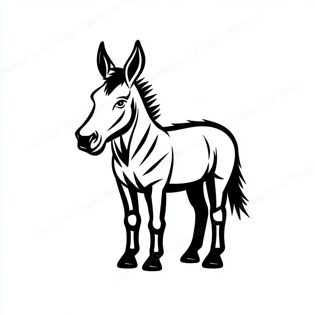 Donkey Vector Graphic preview