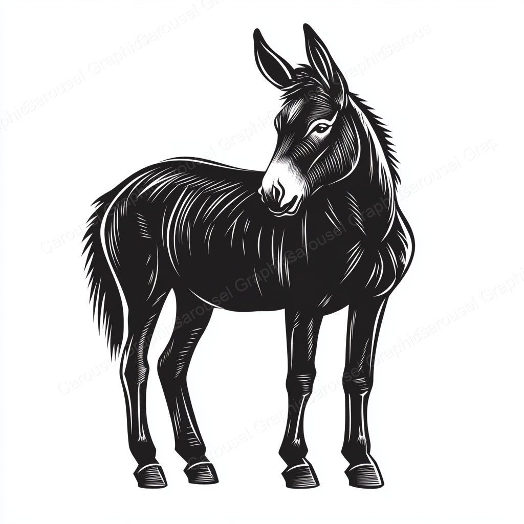 Donkey Vector Graphic preview