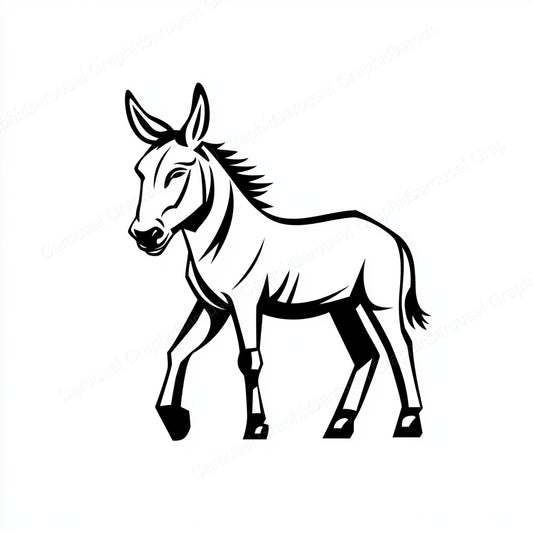 Donkey Vector Graphic preview
