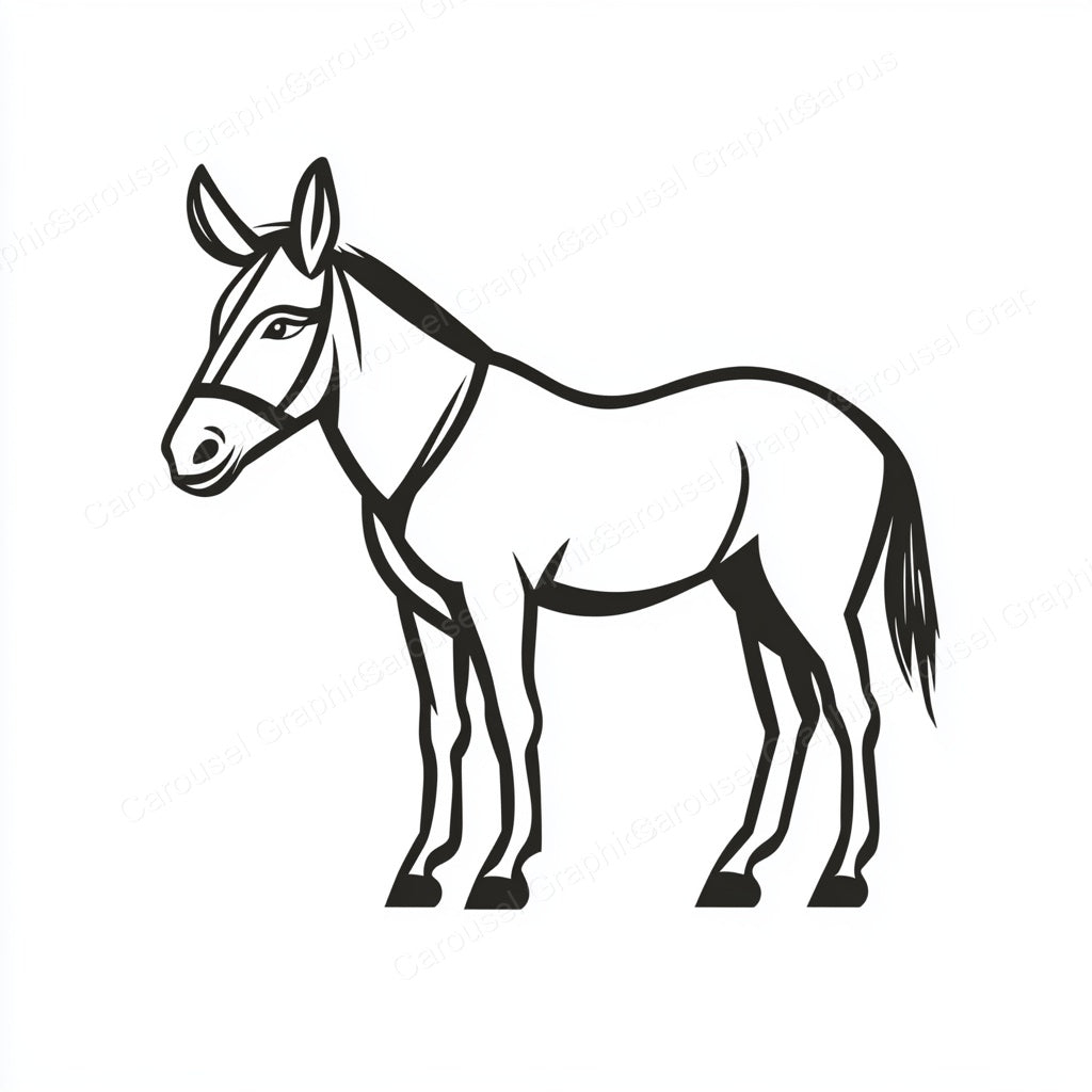 Donkey Vector Graphic preview