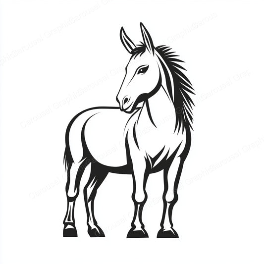 Donkey Vector Graphic preview