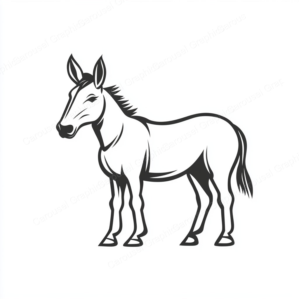 Donkey Vector Graphic preview