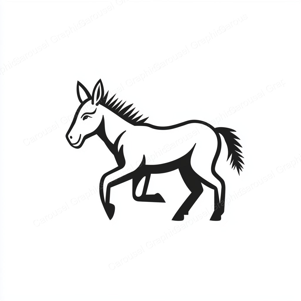 Donkey Vector Graphic preview
