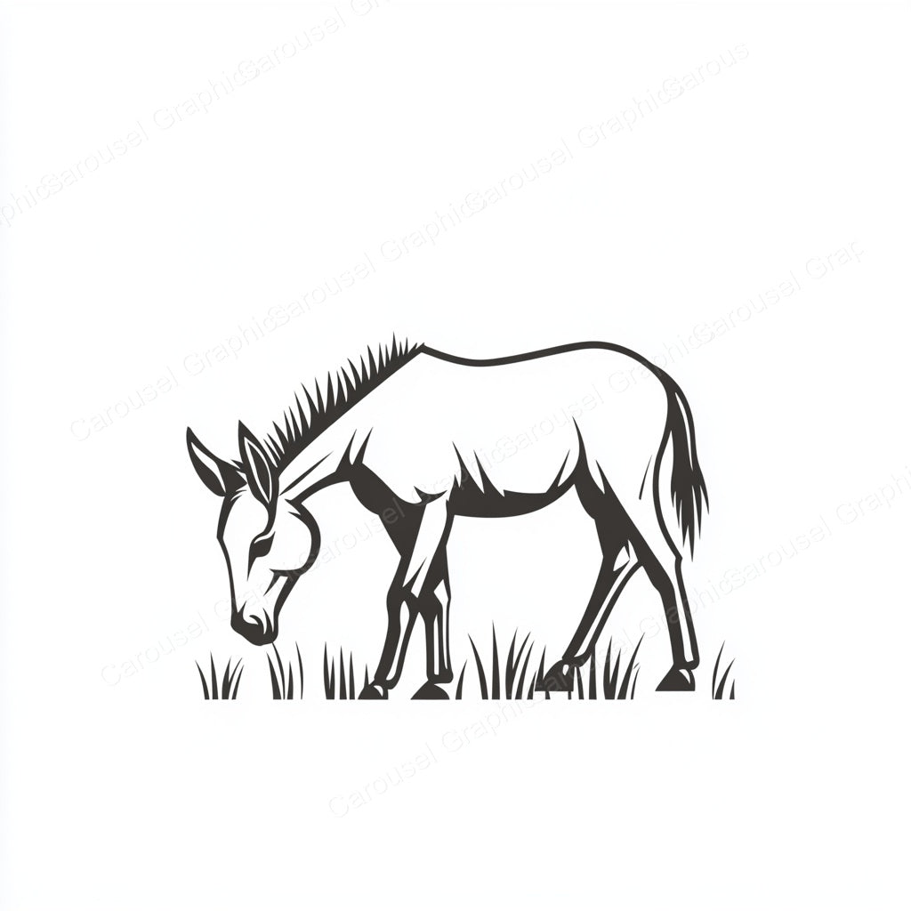 Donkey Vector Graphic preview