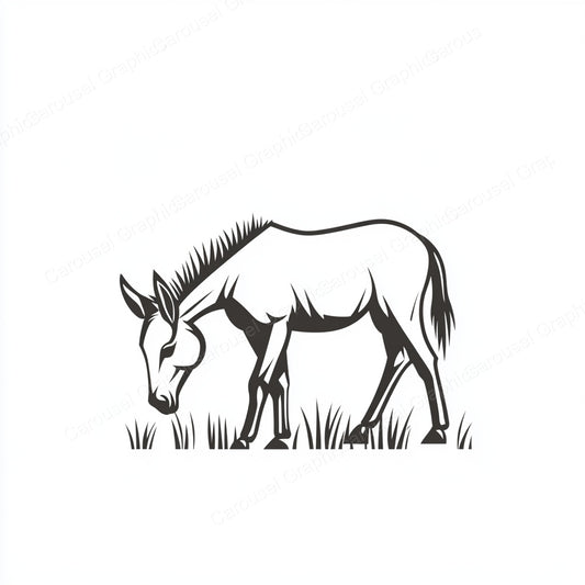 Donkey Vector Graphic preview