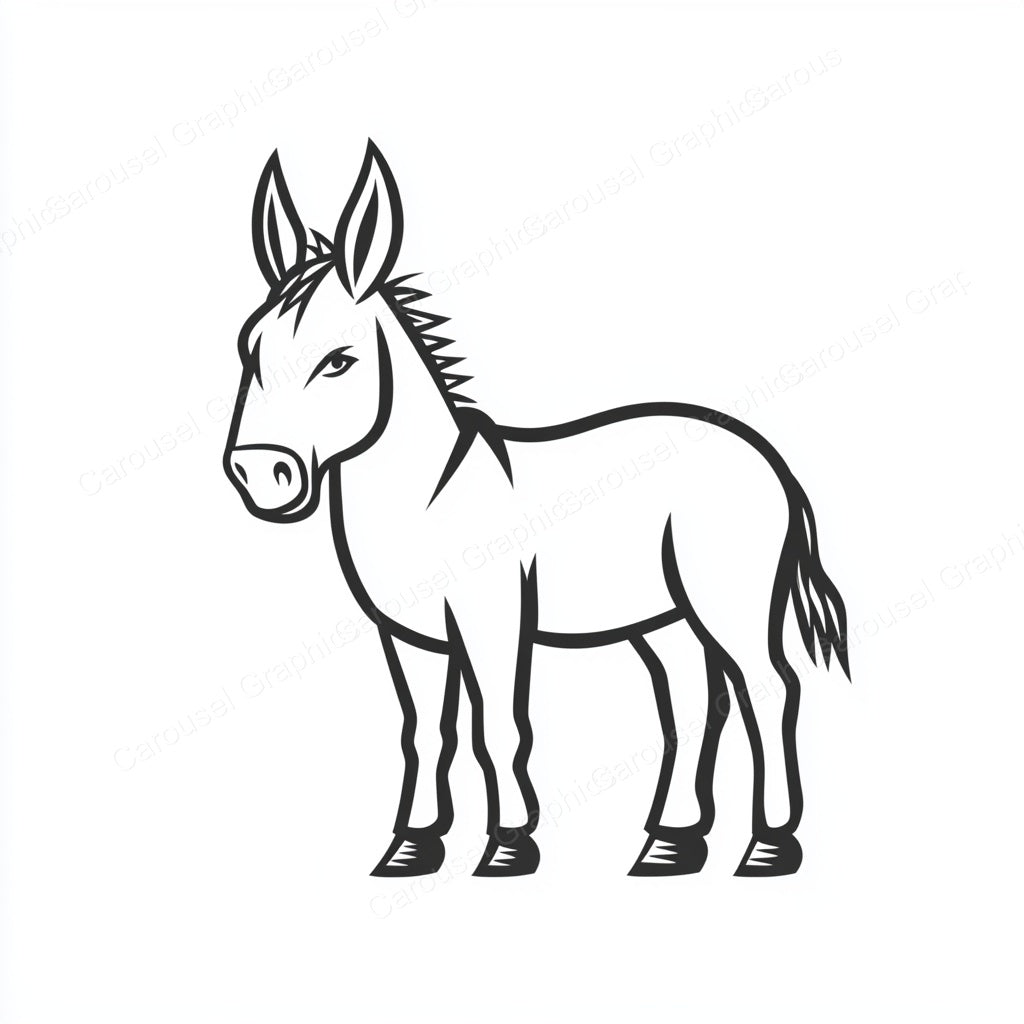 Donkey Vector Graphic preview