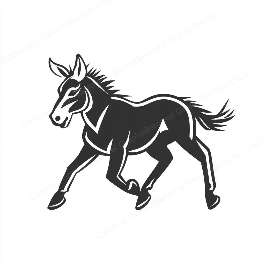 Donkey Vector Graphic preview