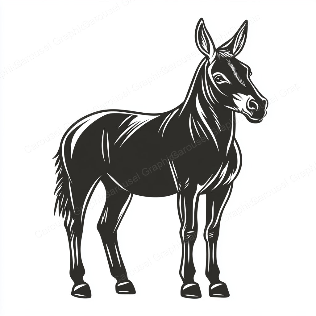 Donkey Vector Graphic preview