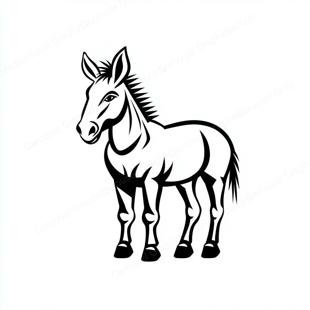 Donkey Vector Graphic preview