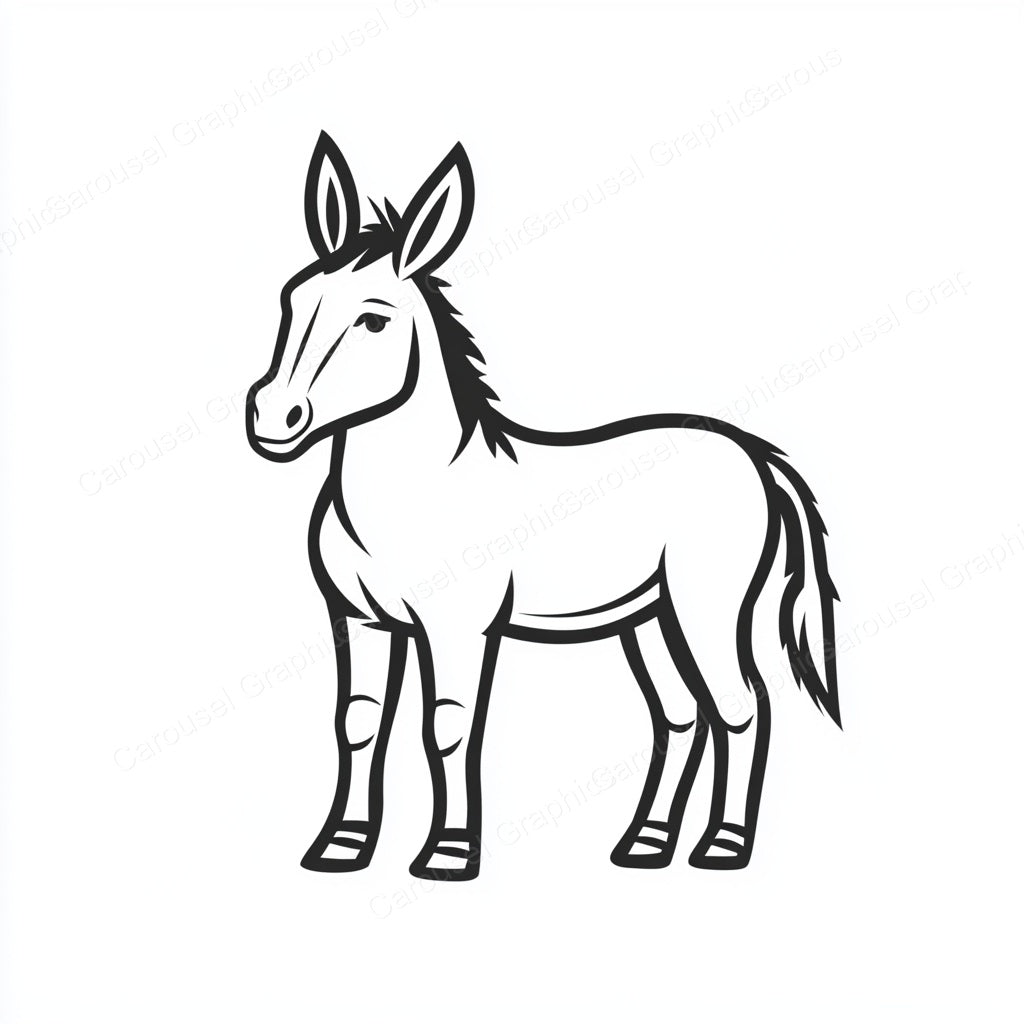 Donkey Vector Graphic preview